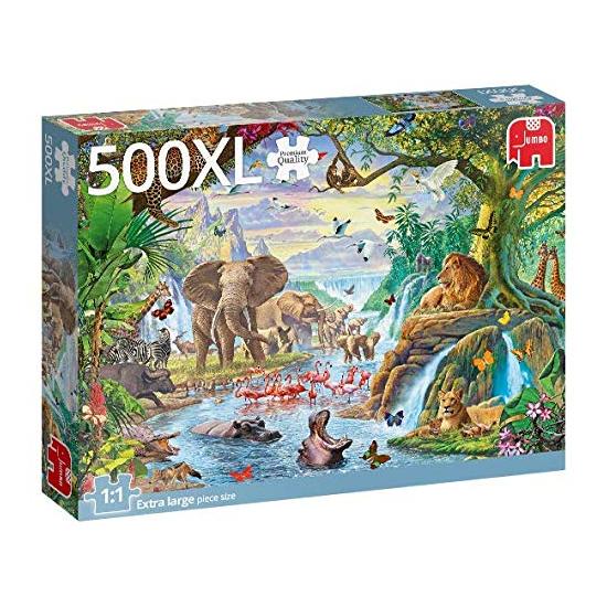 Puzzle Jumbo Lac dans la Jungle 500 pièces XXL