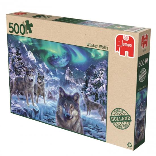 Puzzle géant loups d'hiver 500 pièces