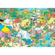 Puzzle Jumbo Camping En Forêt 1000 pièces