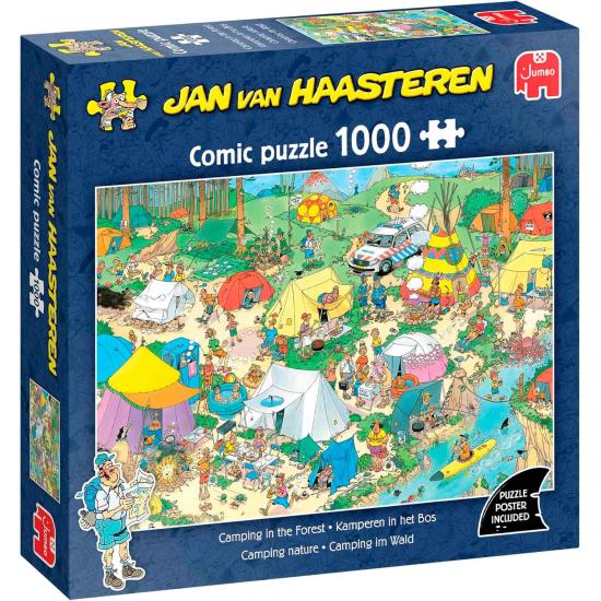 Puzzle Jumbo Camping En Forêt 1000 pièces