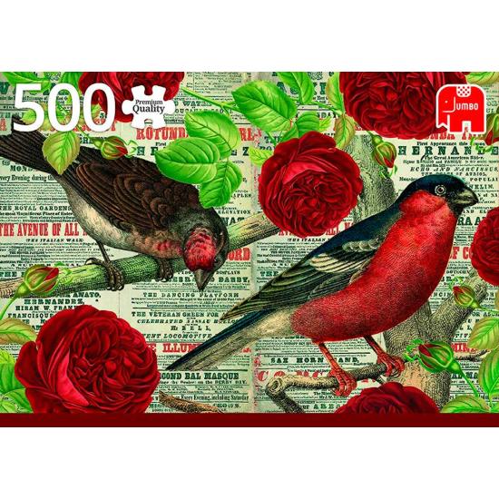 Jumbo Puzzle Birds Love Flowers 500 pièces
