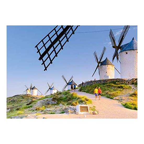 Jumbo Puzzle Moulins à vent de La Mancha, Espagne 1000 pièces