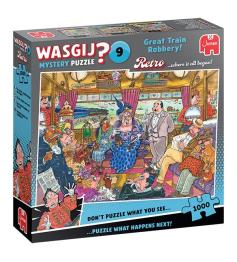 Puzzle Jumbo Mystery Wasgij Le Grand Braquage du Train 1000 pièc