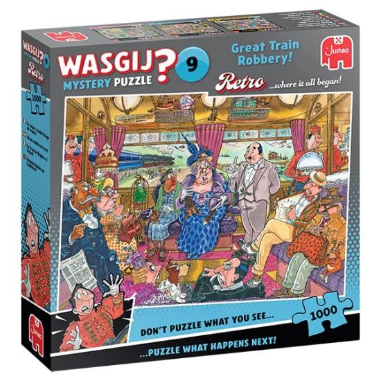 Puzzle Jumbo Mystery Wasgij Le Grand Braquage du Train 1000 pièc