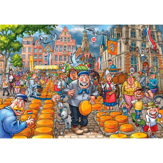 Puzzle Jumbo Original Le Marché aux Fromages 1000 pièces