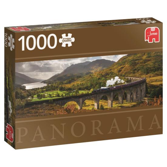 Puzzle Jumbo panoramique Chemin de fer, Ecosse 1000 pièces