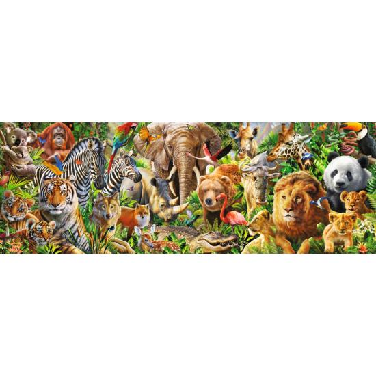 Puzzle Panoramique Flore et Faune Africaine 1000 Pièces
