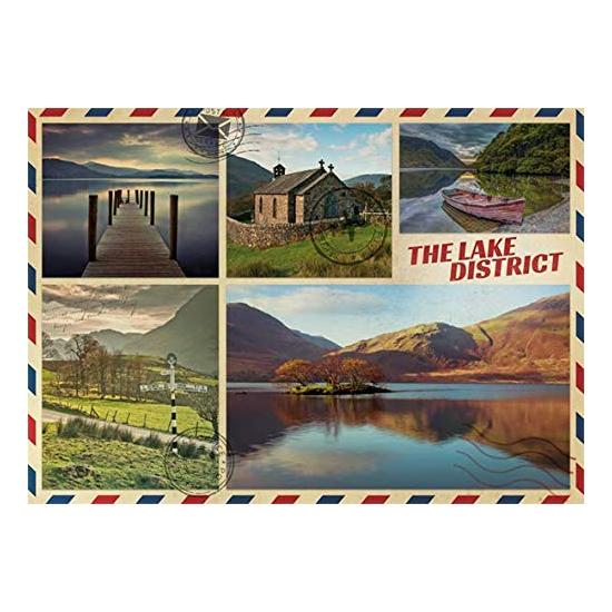 Jumbo Puzzle Carte Postale Du Lac 1000 Pièces