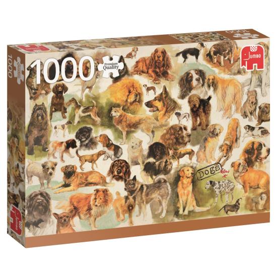 Affiche Chiens Jumbo Puzzle 1000 pièces