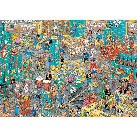 Jumbo Puzzle Music Store et Partir en vacances 2x100