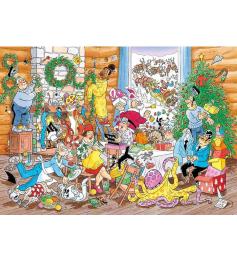 Jumbo Puzzle Un Noël en laine 500 pièces