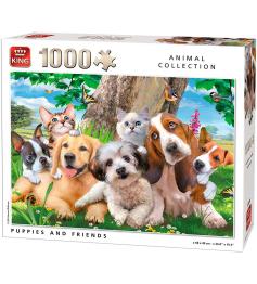 Puzzle King Puppies and Friends 1000 pièces