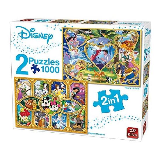 Puzzle King Disney Princes et Princesses 2 x 1000 pièces Puzzle King Disney Princes et Princesses 2 x 1000 pièces