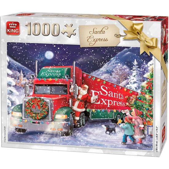 Puzzle King Le Père Noël Express 1000 pièces