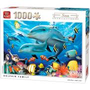 Puzzle Roi Famille des Dauphins 1000 Pièces