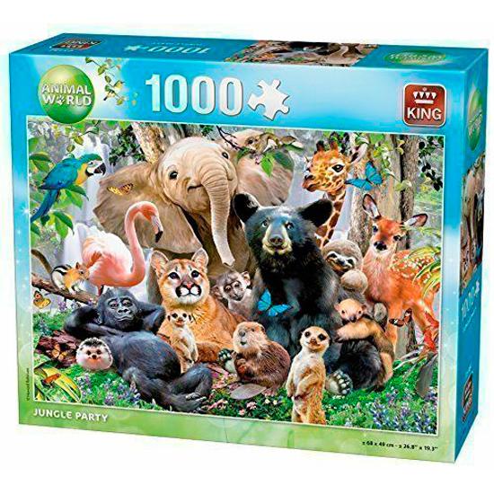 Puzzle Roi Jungle Party 1000 pièces