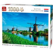 Puzzle King Mills à Kinderdijk, Hollande 1000 pièces