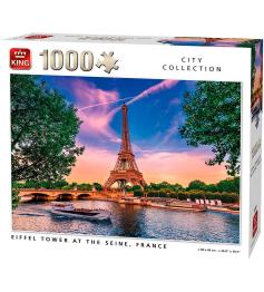 Puzzle Roi Tour Eiffel sur Seine 1000 pièces