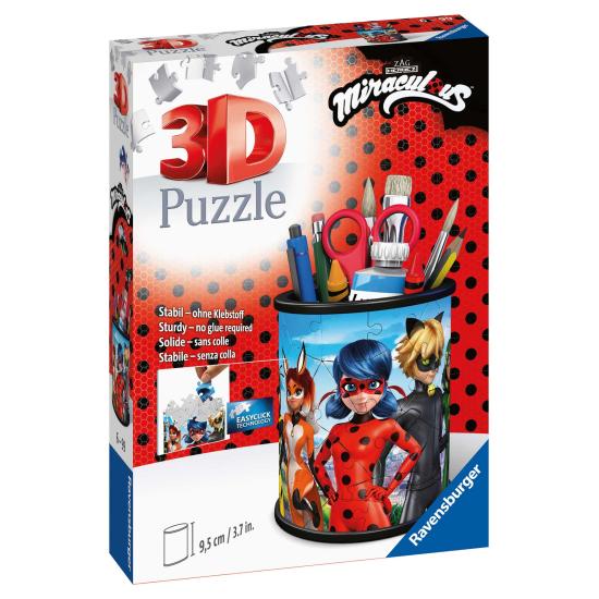 Puzzle crayon 3D Ravensburger Miraculous Ladybug 57 pièces Puzzle crayon 3D Ravensburger Miraculous Ladybug 57 pièces