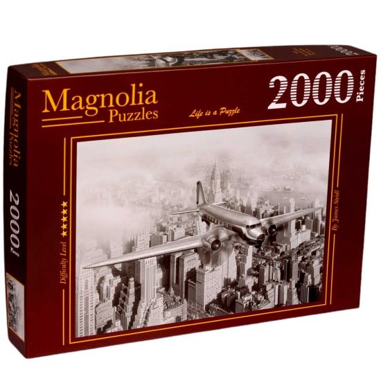 Magnolia Avion au-dessus de New York Puzzle 2000 pièces