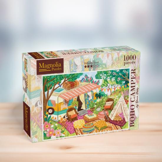 Puzzle Magnolia Boho Camper Vans de 1000 pièces