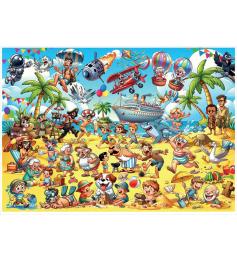 Puzzle Magnolia Chaos Sur La Plage 1000 pièces