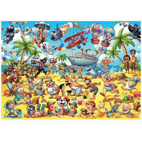Puzzle Magnolia Chaos Sur La Plage 1000 pièces