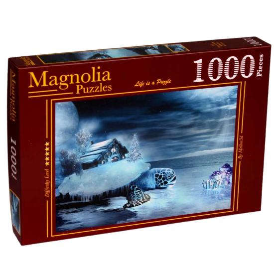 Puzzle 1000 pièces Maison Magnolia et Tortue