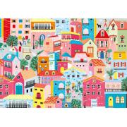 Puzzle Magnolia Maisons colorées 1000 pièces