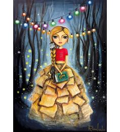 Puzzle Magnolia Fille rat de bibliothèque 1000 pièces