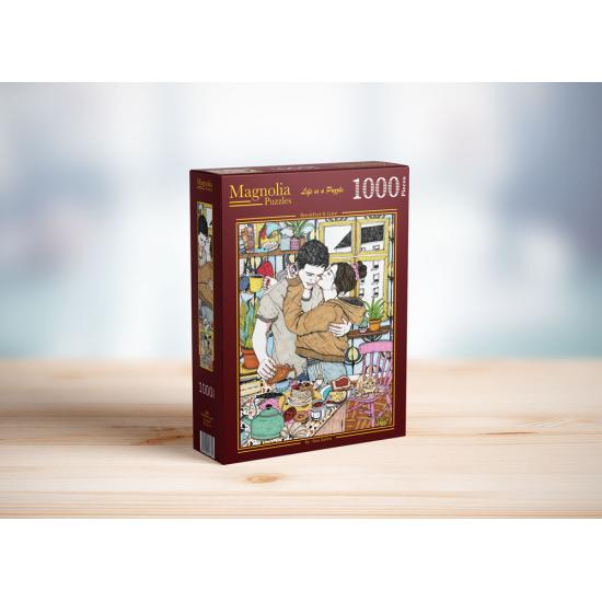 Puzzle Magnolia Petit déjeuner et Amour 1000 pièces
