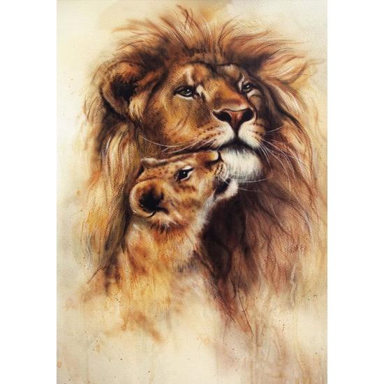 Puzzle Magnolia Le Lion et son Bébé 1000 pièces