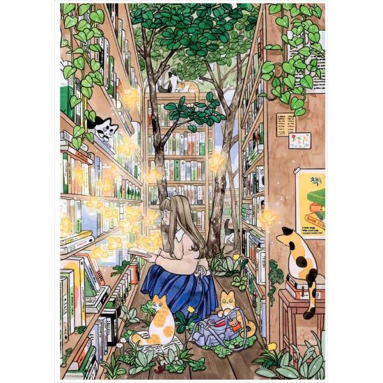 Puzzle Magnolia Dans La Forêt Des Livres 1000 pièces