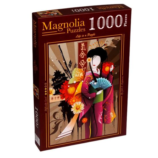 Puzzle 1000 pièces Magnolia Geisha