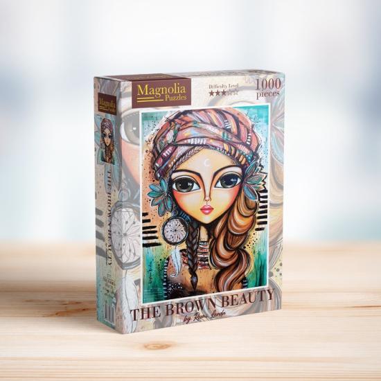 Puzzle Magnolia La Beauté Brune de 1000 pièces