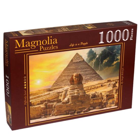 Puzzle Magnolia La Pyramide de Khafré et Le Sphinx 1000 pièces
