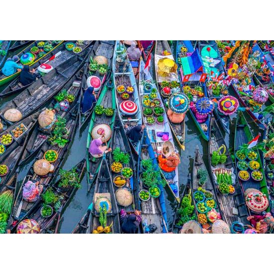 Puzzle Marché Flottant Magnolia MINI 1500 Pièces