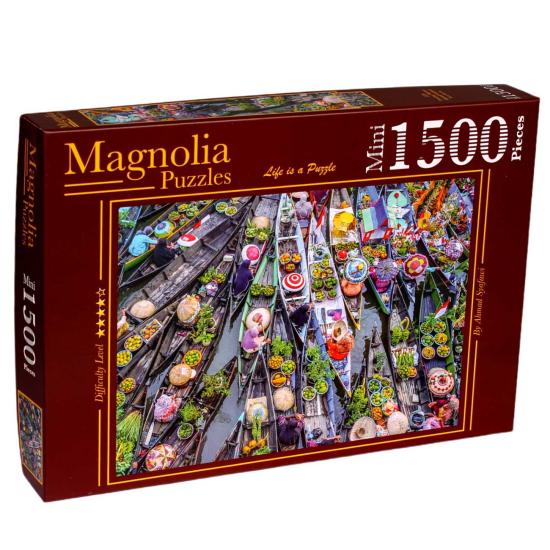 Puzzle Marché Flottant Magnolia MINI 1500 Pièces
