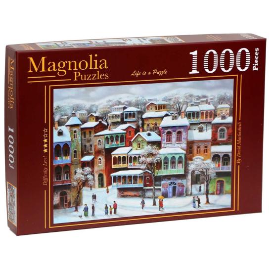 Magnolia Snow in Old Tbilissi Puzzle 1000 pièces