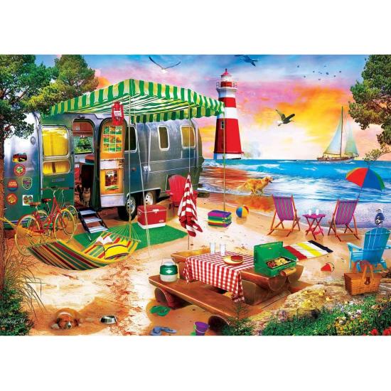 Puzzle MasterPieces Camping En Bord De Mer 1000 Piece