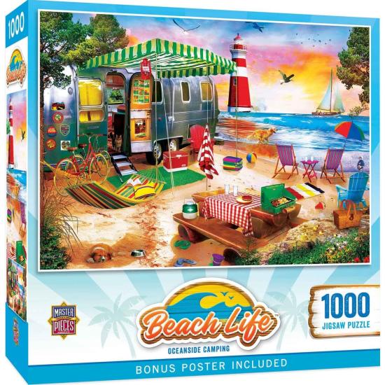 Puzzle MasterPieces Camping En Bord De Mer 1000 Piece