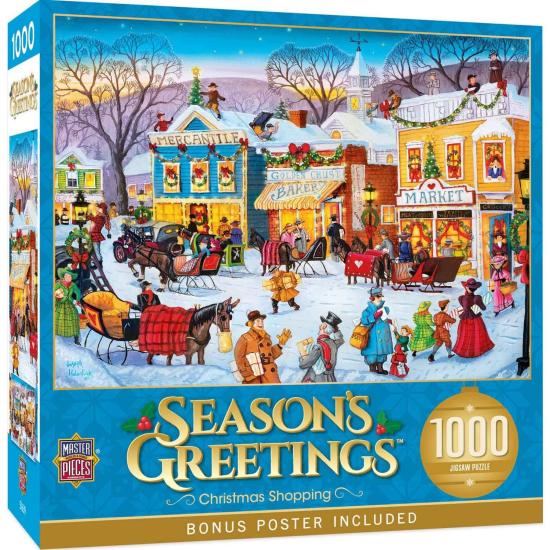 Puzzle MasterPieces Vacances - Achats De Noël1000 pièces