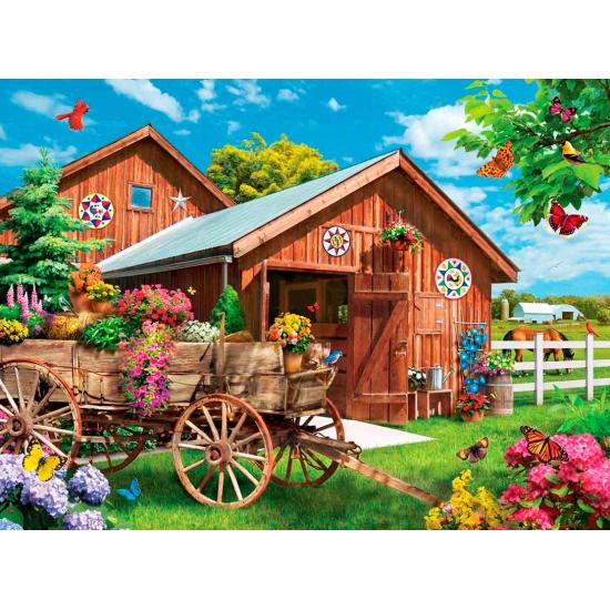Puzzle MasterPieces Courir vers la ferme florale 750 pièces