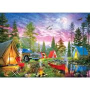 Puzzle MasterPieces Crépuscule Au Camp De La Rivière 1000 Piece
