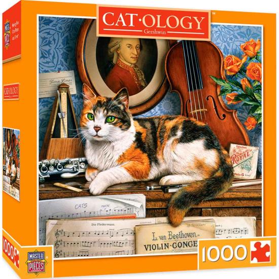 Puzzle MasterPieces Le chat musical 1000 pièces