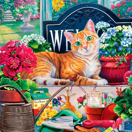 Puzzle MasterPieces Le Chat des Fleurs 1000 pièces