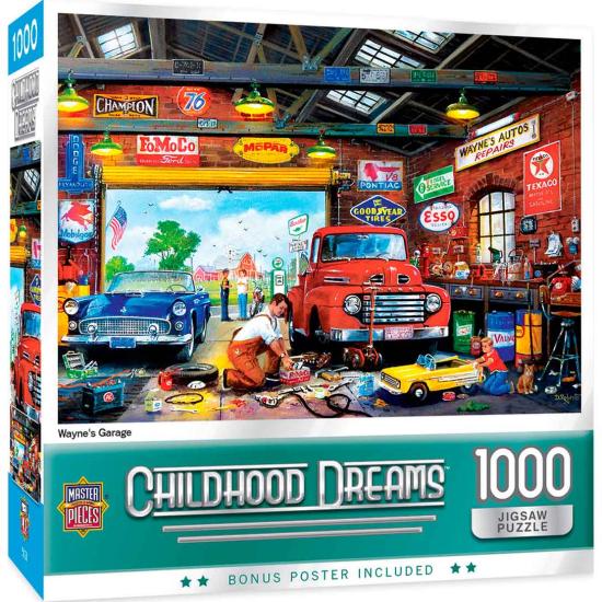 Puzzle MasterPieces L'atelier de Wayne 1000 pièces