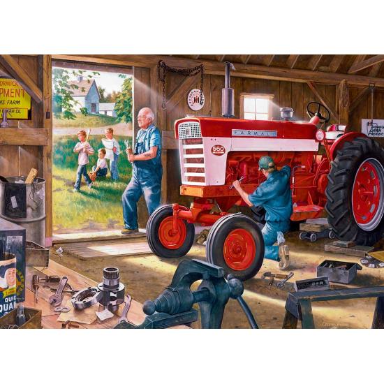 Puzzle MasterPieces Le tracteur rouge 1000 pièces