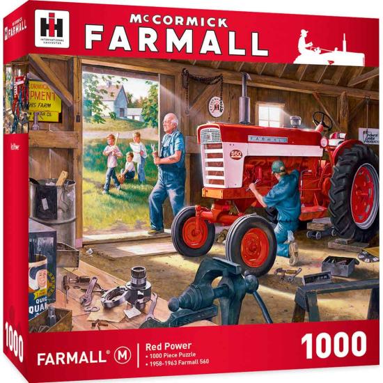 Puzzle MasterPieces Le tracteur rouge 1000 pièces