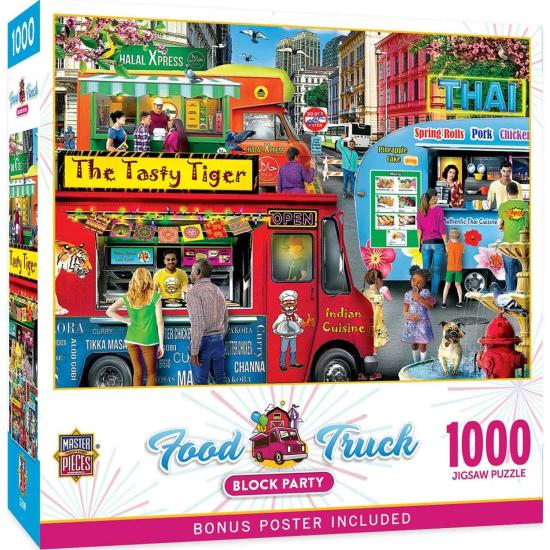 Puzzle MasterPieces Food Truck Fête De Quartier 1000 Piece